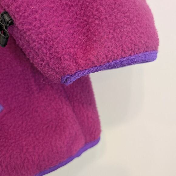 Vintage Columbia Fleece Jacket Y2K Pink Turquoise Purple Casual Layer - Size S - Picture 7 of 10